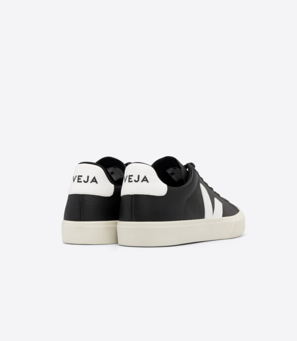 TENIS VEJA LEATHER BLACK WHITE - Image 3