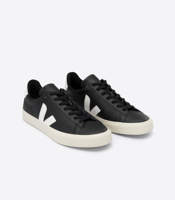 TENIS VEJA LEATHER BLACK WHITE